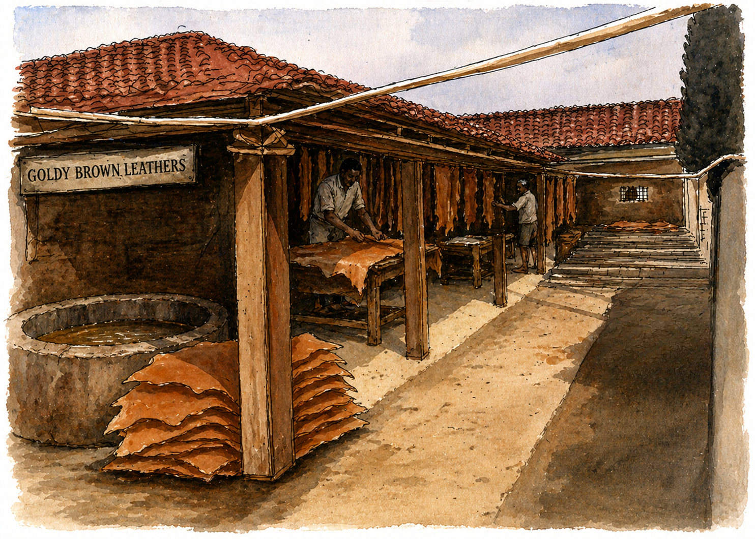 Goldy Brown Leathers — South Indian tannery